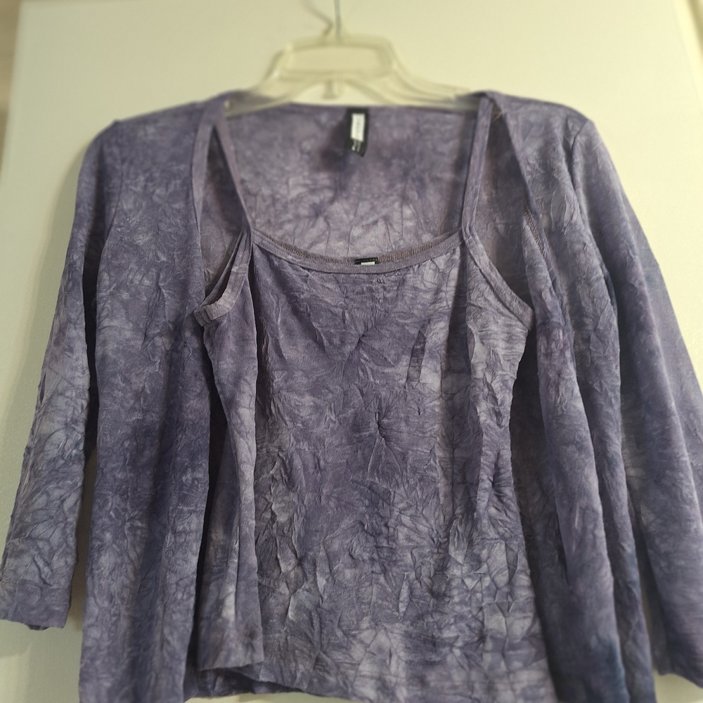 Forever 21 Purple Tie-Dye Top